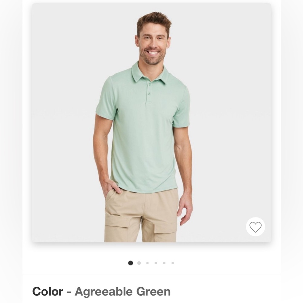 All In Motion Men’s Jersey Polo Shirt